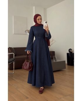 TALEEN DRESS DENIM