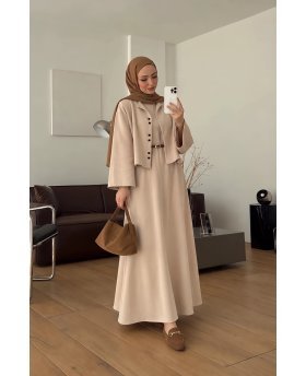HALA DRESS BROWN