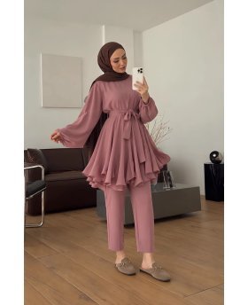 NURHAN DRESS DARK BLUE