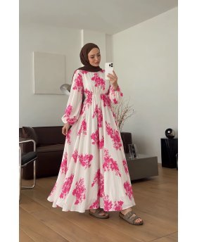 QASSAM DRESS FUCHSIA