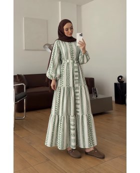 GHINA DRESS GREEN