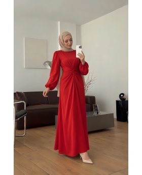 LUNA DRESS RED