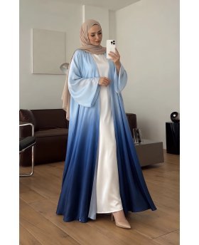 SHAMSS ABAYA BLUE