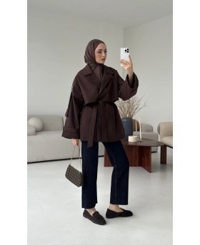 HANA TRENCH BROWN