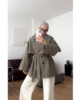 HANA TRENCH GREEN