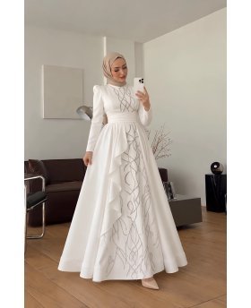 MALAK DRESS WHITE