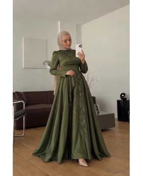 MALAK DRESS MILITARY GREEN