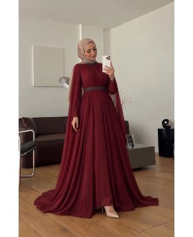 BUDUR DRESS BORDEAUX