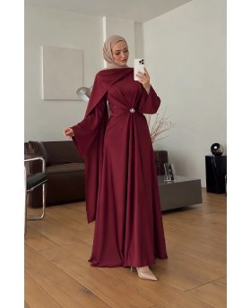 ELIN DRESS BORDEAUX