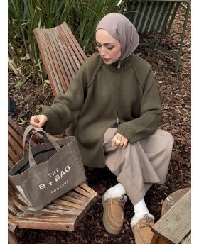 AMANI SWEATER MILITARY GREEN